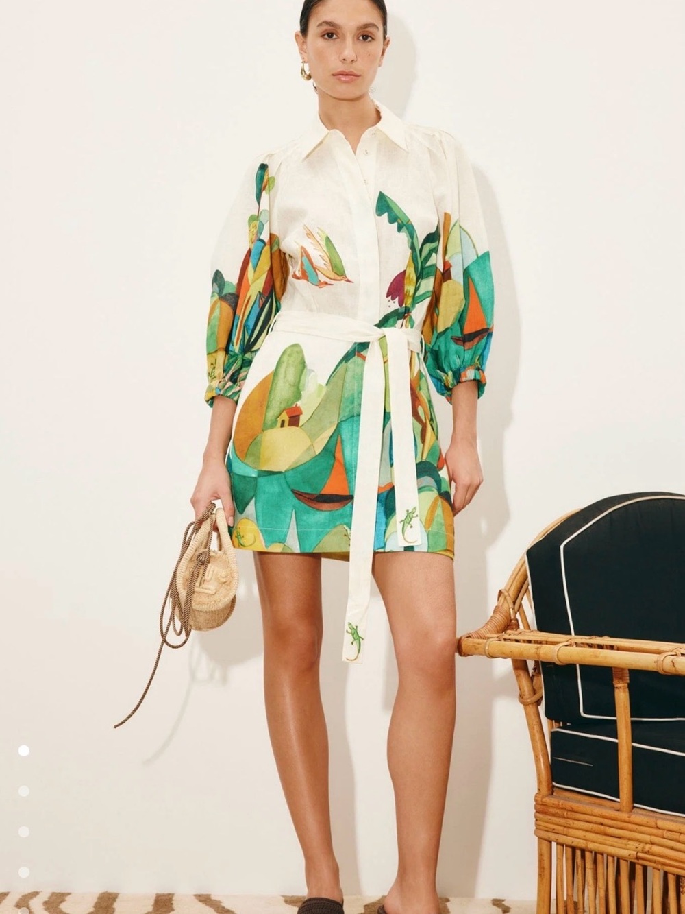 Alemais Mokshini Linen Dress